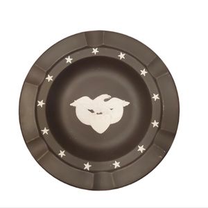 Rare Vintage Wedgewood Black Jasperware Ashtray/Dish